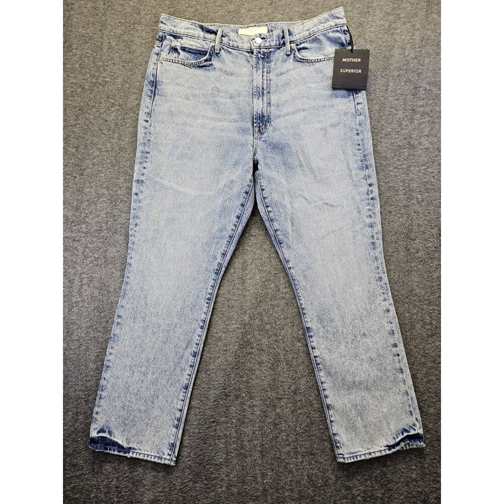 Mother Jeans Womens Size 34 The Swooner Rascal Ankle Jeans Signs and Symbols NWT